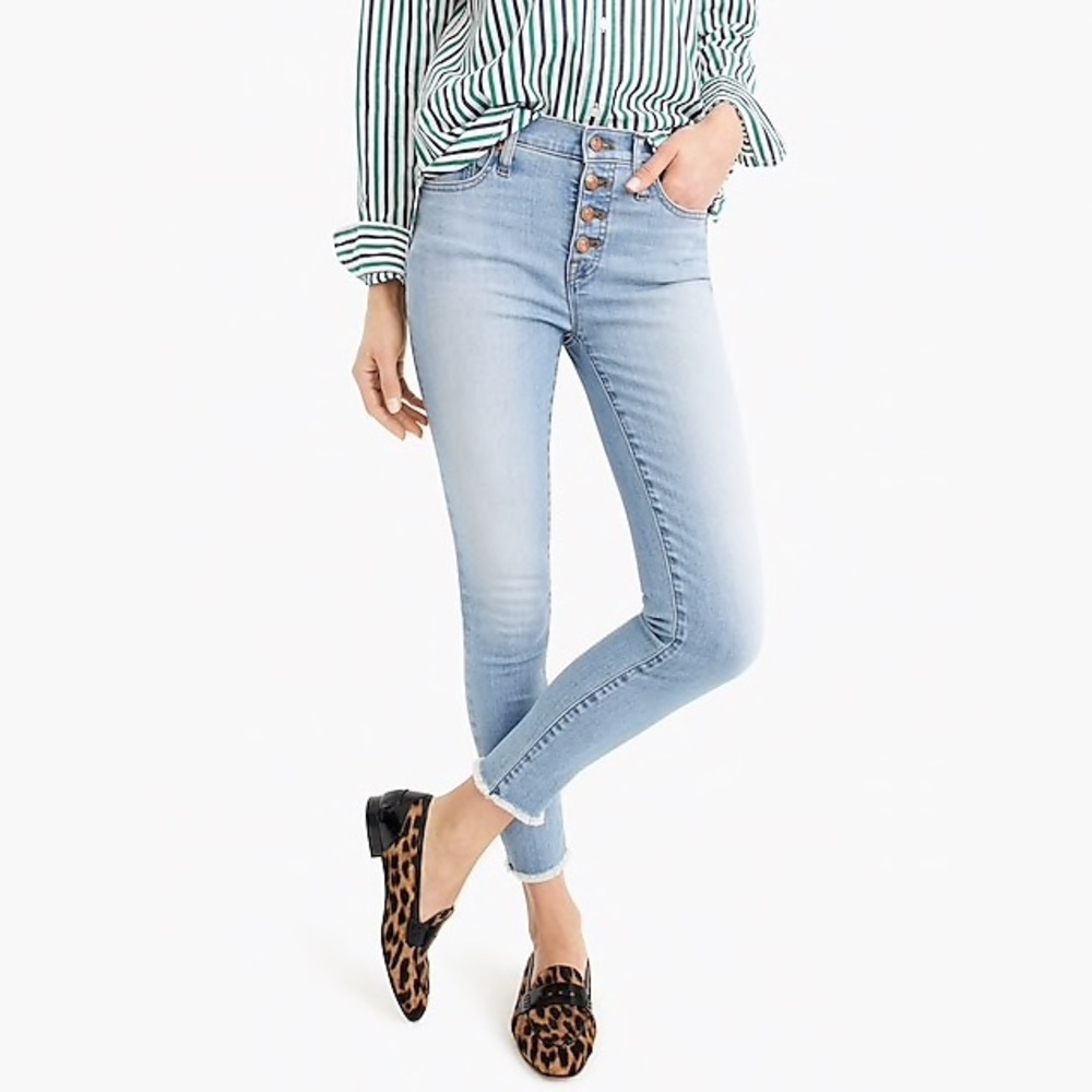J crew button fly jeans